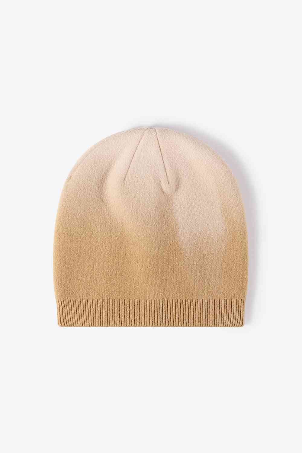 GRADIENT COLOR KNIT BEANIE in Multiple Colors