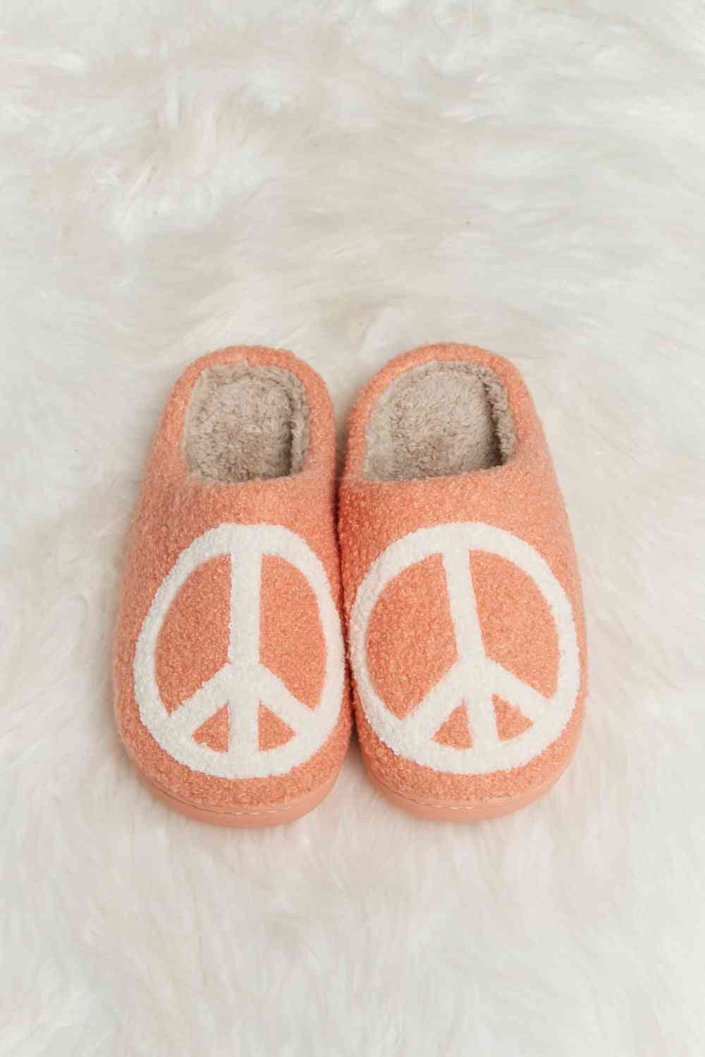 MELODY PLUSH SLIDE SLIPPERS - Strawberries, Hearts, Sleepytime, Peace, &Cowgirl Designs